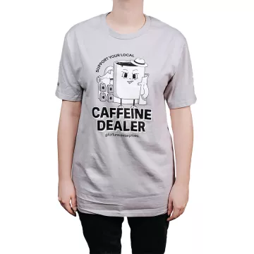 Caffeine Dealer T-Shirt - Grey